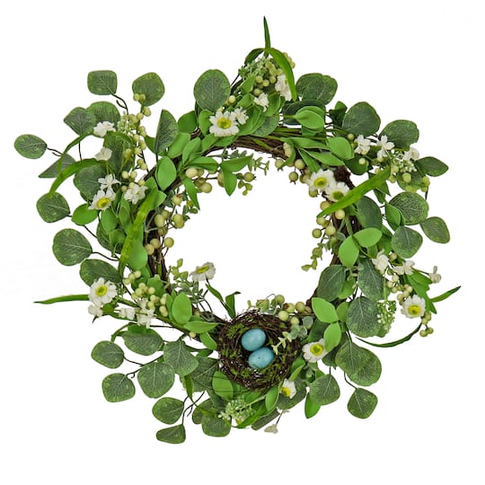 20&#x27;&#x27; Daisies and Berries Wreath